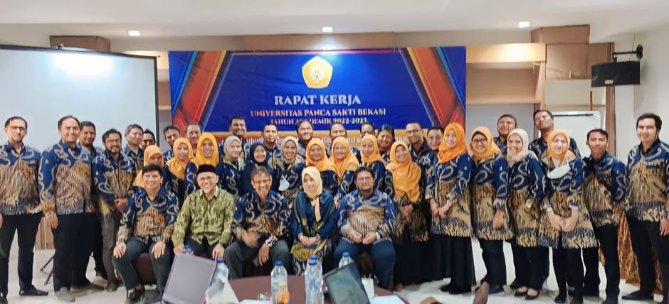 RAPAT KERJA UNIVERSITAS PANCA SAKTI BEKASI TAHUN AKADEMIK 2022-2023